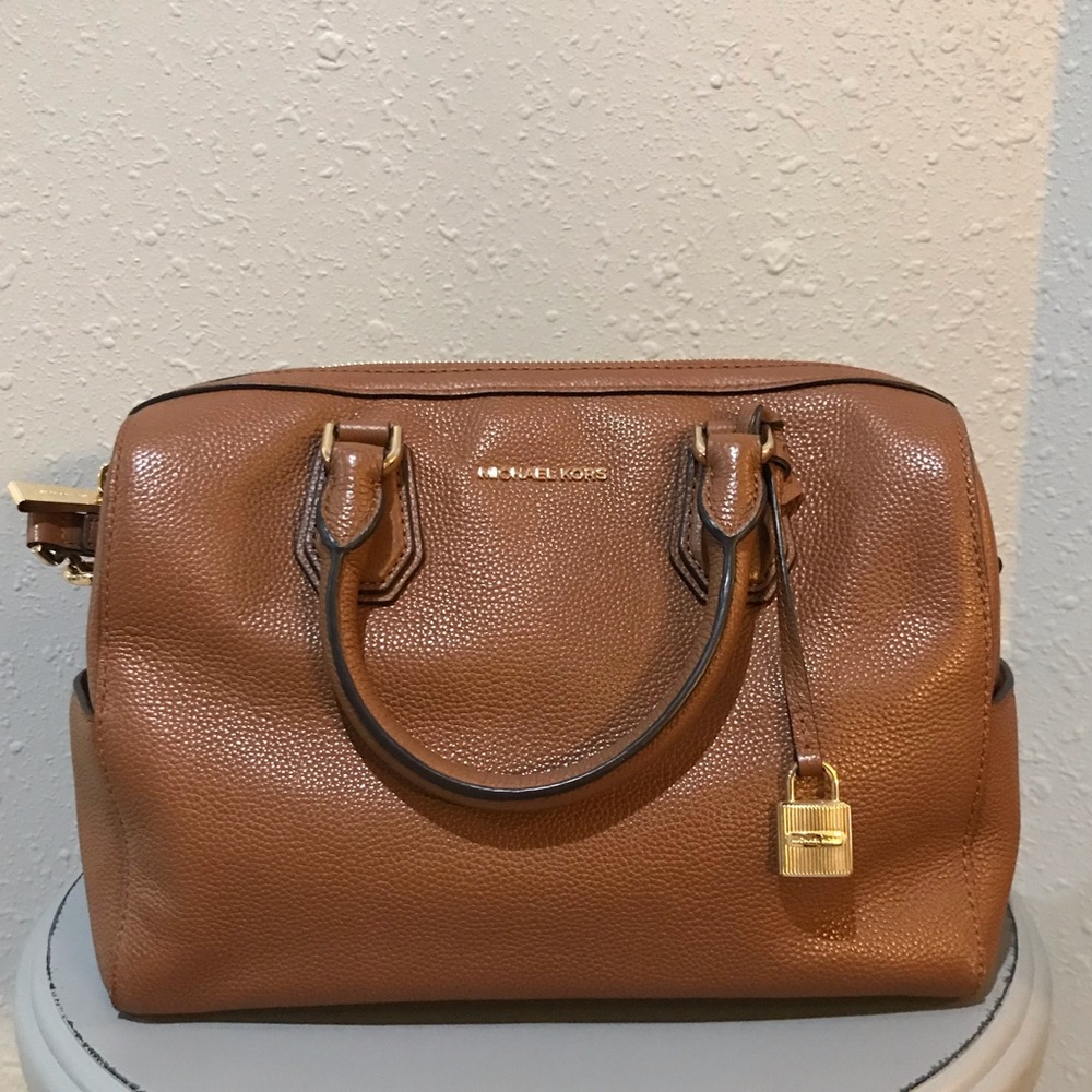 Michael Kors cognac satchel